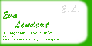 eva lindert business card
